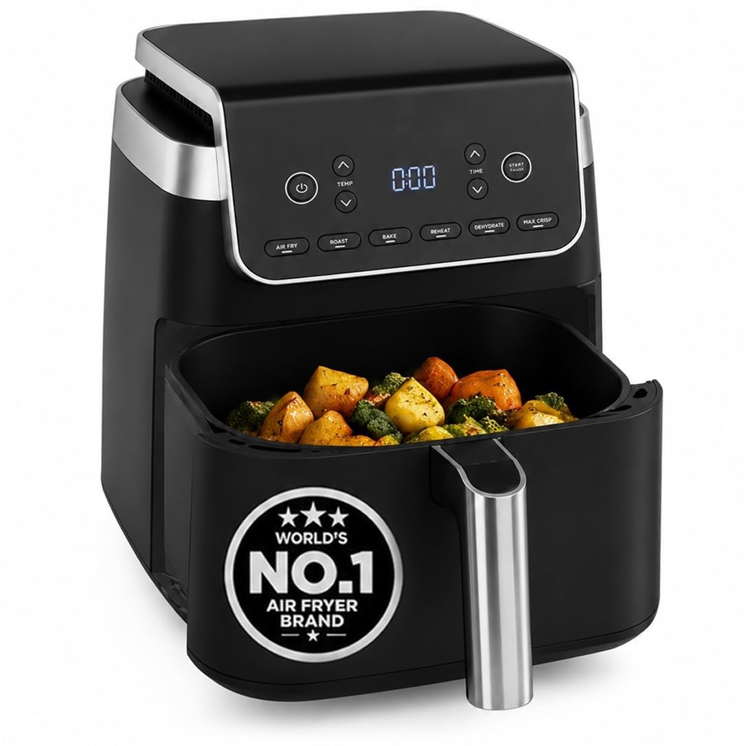 Air Fryer MAX PRO 6.2L (AF180IN) | 2000W | Max Crisp Technology | Variable Air Flow | PFOA-Free Non-Stick | 6-in-1 Air Fry, Roast, Bake & More | Cook from Frozen to Crispy-image-30