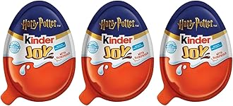 Kinders Joy Harry Potter 3 Egg X 20g - Milk & Cocoa Cream, Collectible Toy Inside – Fun and Delicious Treat for Fans of All Ages (Imported UAE)