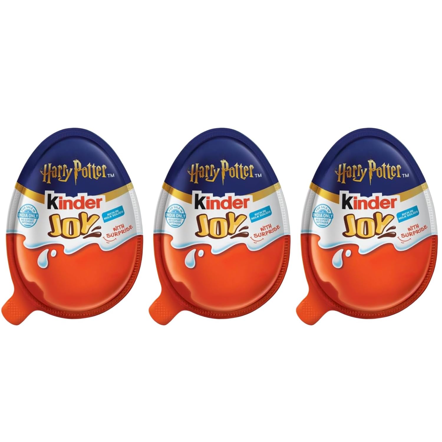 Kinders Joy Harry Potter 3 Egg X 20g - Milk & Cocoa Cream, Collectible Toy Inside – Fun and Delicious Treat for Fans of All Ages (Imported UAE)