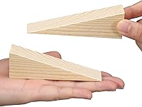 Vista 3 de Treela Cuñas de madera para sillas, suministros de enlatado, cuña de madera antideslizante, herramienta de cuña de puerta de madera, bloque