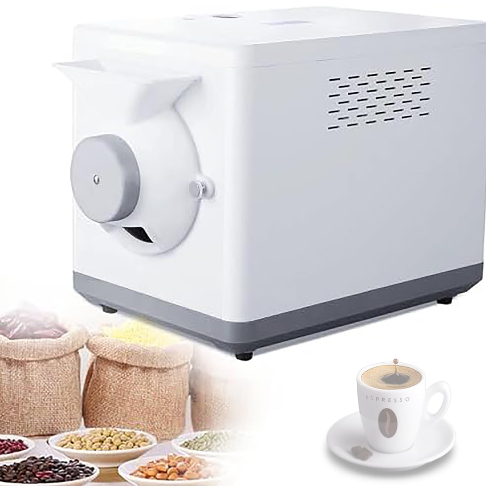 1600W Elektryczny Toster Do Kawy, Toster Do Kawy Z Domową Kontrolą Temperatury, Pojemność 1500 G, Kontrola Temperatury 100 ℃ -250 ℃, 0-90 Minutowy Timer, Nadaje Się Do