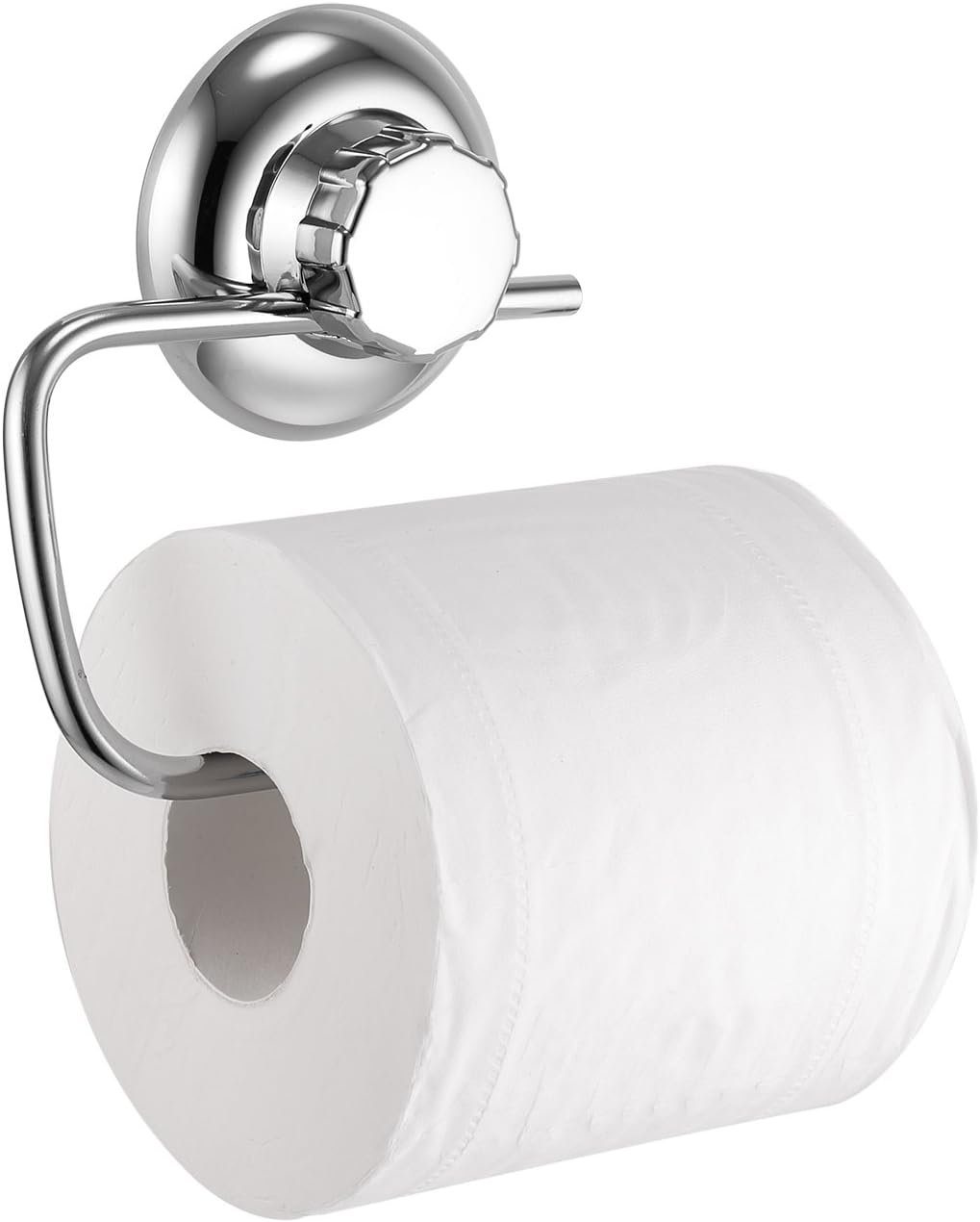 No-Drilling/Suction Cup Toilet Paper Roll Holder - Vaccum System - Stainless Steel Never Rust - for Bathroom & Kitchen