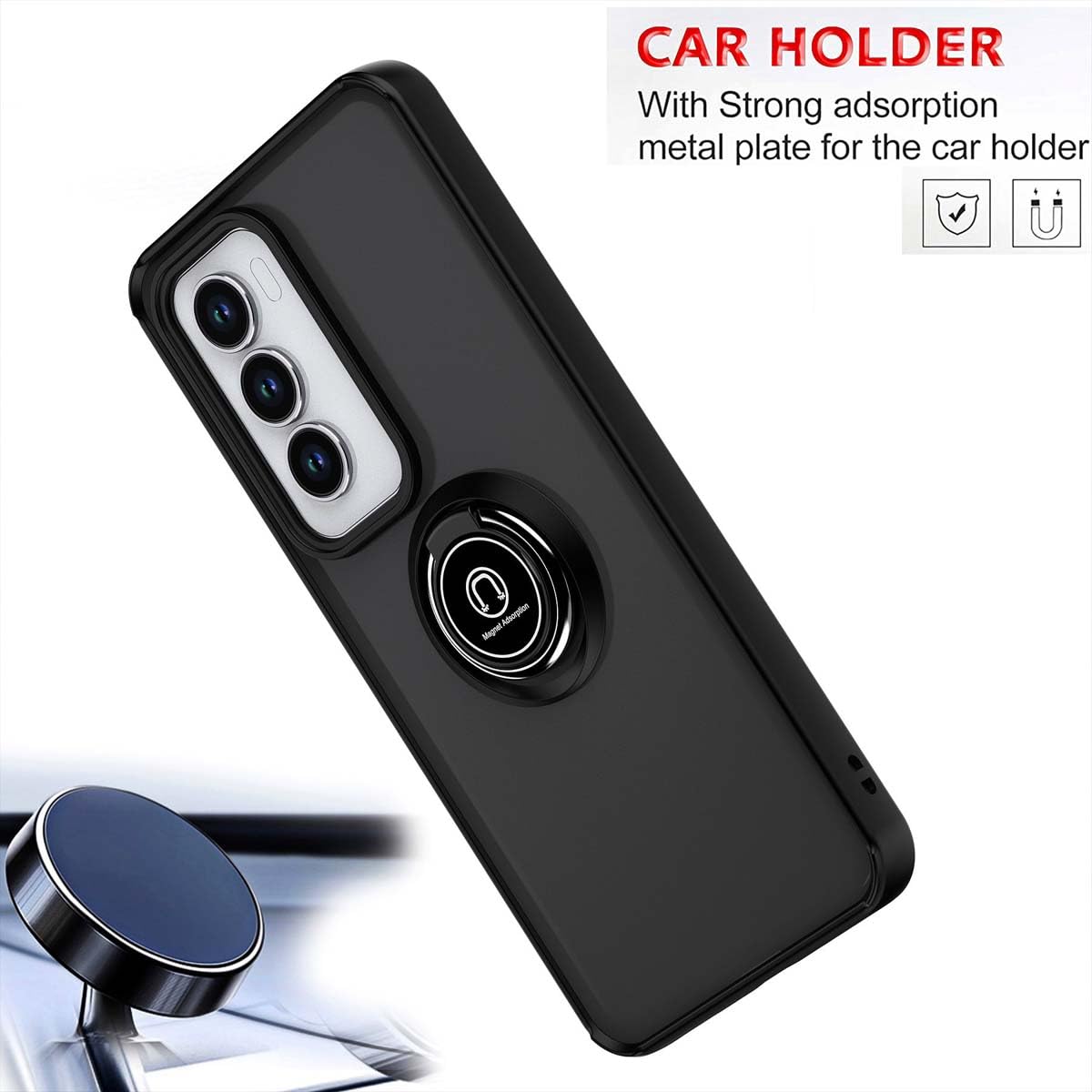 GOKEN Cover per Oppo Reno 12 Pro 5G, Armor Custodia in Silicone Morbido