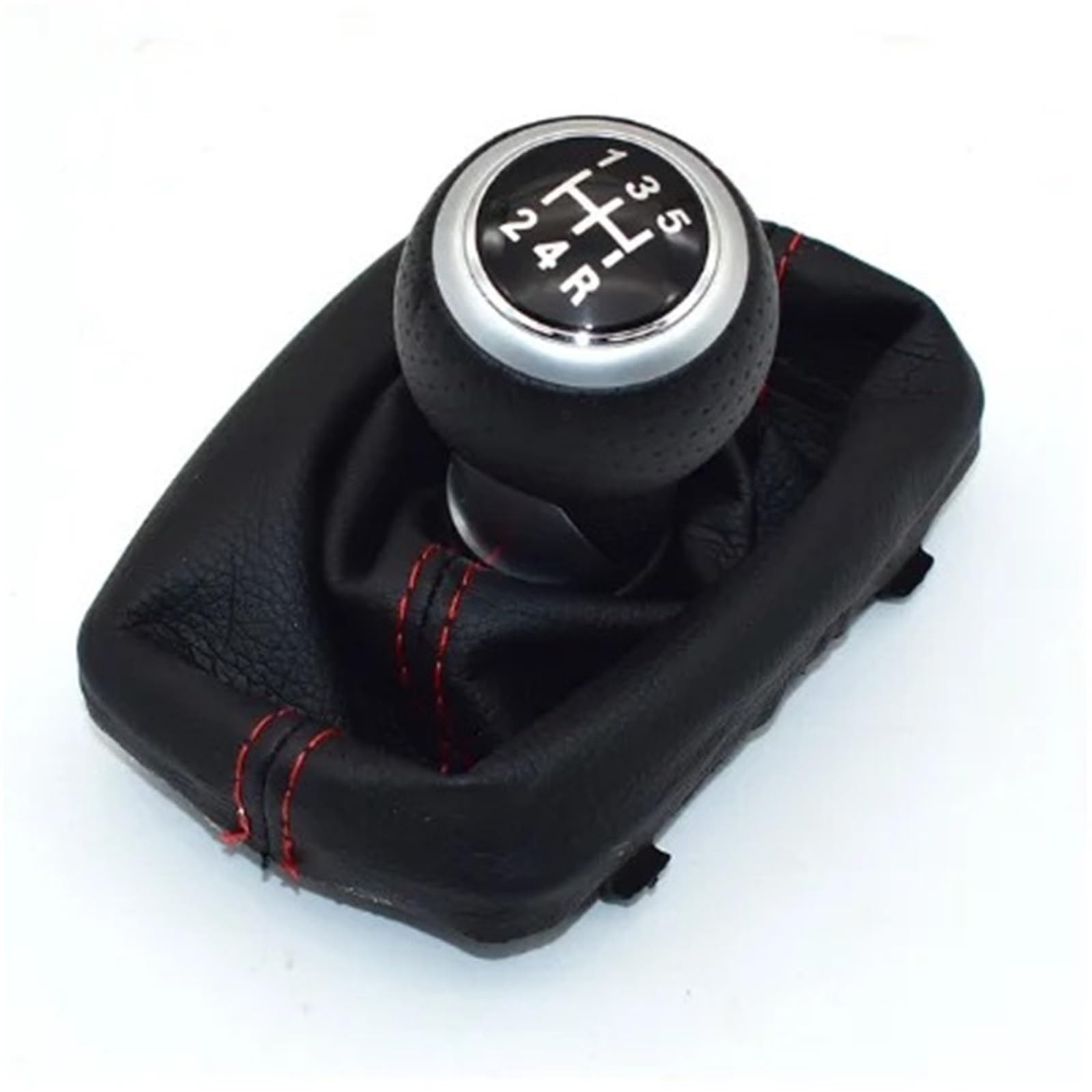 DUFWEHR Shifter Knob for for A4 8E B6 B7 2000-2008 Manual 5 6 Speed Car Gear Shift Shifter Knob Lever Handle Head with Leather Dust-Proof Cover