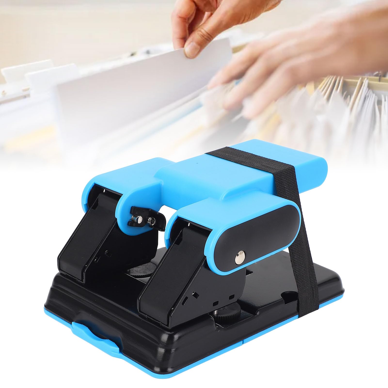 Punch a Doppio Foro 70 Foglio A4 Capacità di Carta 70 Mm 80 Mm Spaziatura 2 Fori Punch per la Scuola di Ufficio