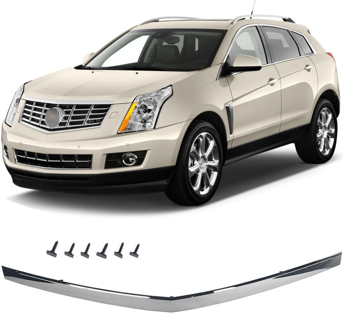Hood Molding Trim Moulding Chrome Compatible with 2010-2016 Cadil1ac SRX 22774203