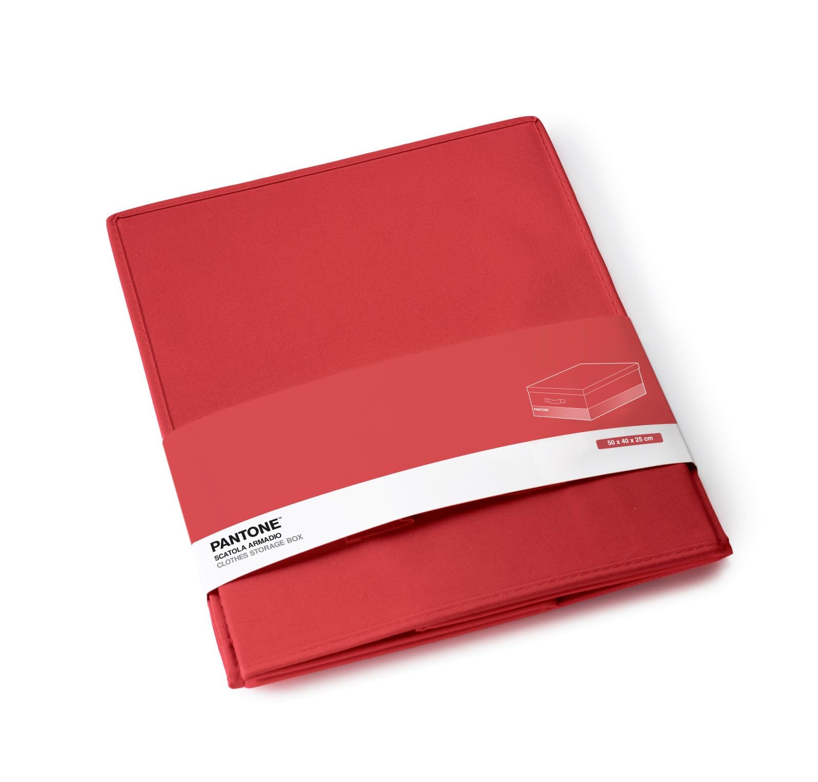PANTONE Organizer Armadio Salvaspazio, Scatola Porta Oggetti e Abiti con Tasca Profumatore Armadio, Contenitore Giochi Bambini e Vestiti Pieghevole, Scatole per Armadio Portaoggetti 40x50x25 cm