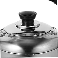 Vista 2 de YARNOW Hervidor de té de acero inoxidable, hervidor de té silbido en la parte superior de la estufa, tetera para estufa, mango ergonómico