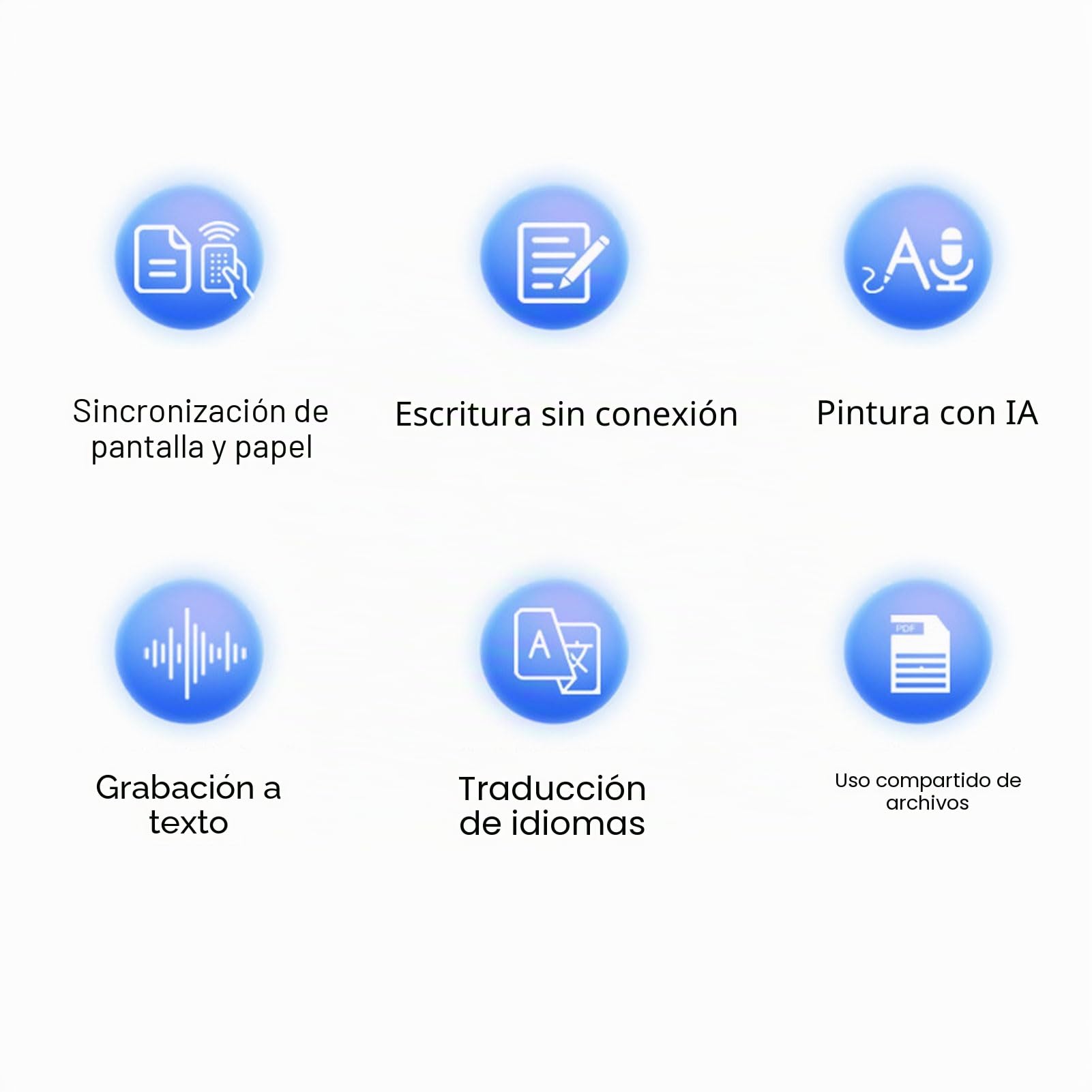 Goshyda Cuaderno Digital Inteligente con Bolígrafo, Panel de Escritura de Generación OCR y AI, Sincronización en Tiempo Real BT5.0 para Tableta de Teléfono, Almacenamiento sin Conexión y (Rojo)