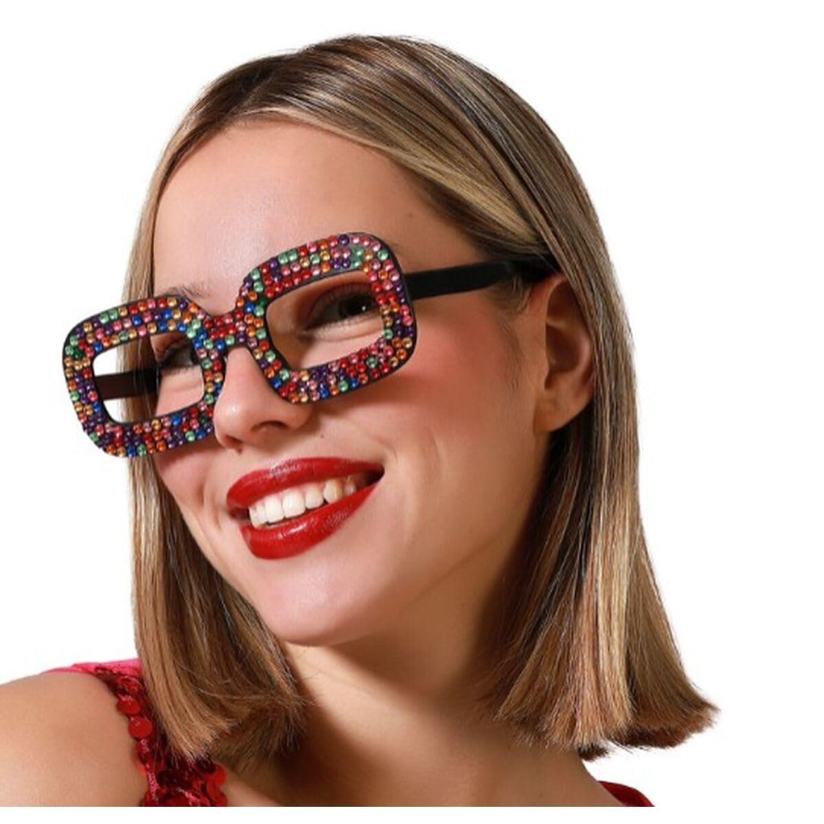 BigBuy Carnival Multicoloured Glasses