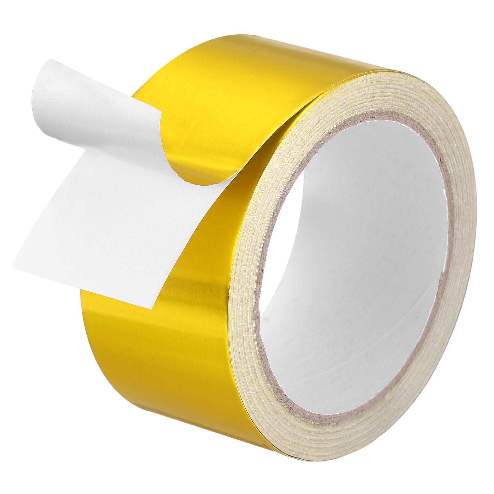DEFANEX Aluminum Foil Tape (50mm x 20m, 0.08mm, Gold) Heat Resistant Metal Tape, for HVAC Sealing Patching Hot Cold Air Ducts