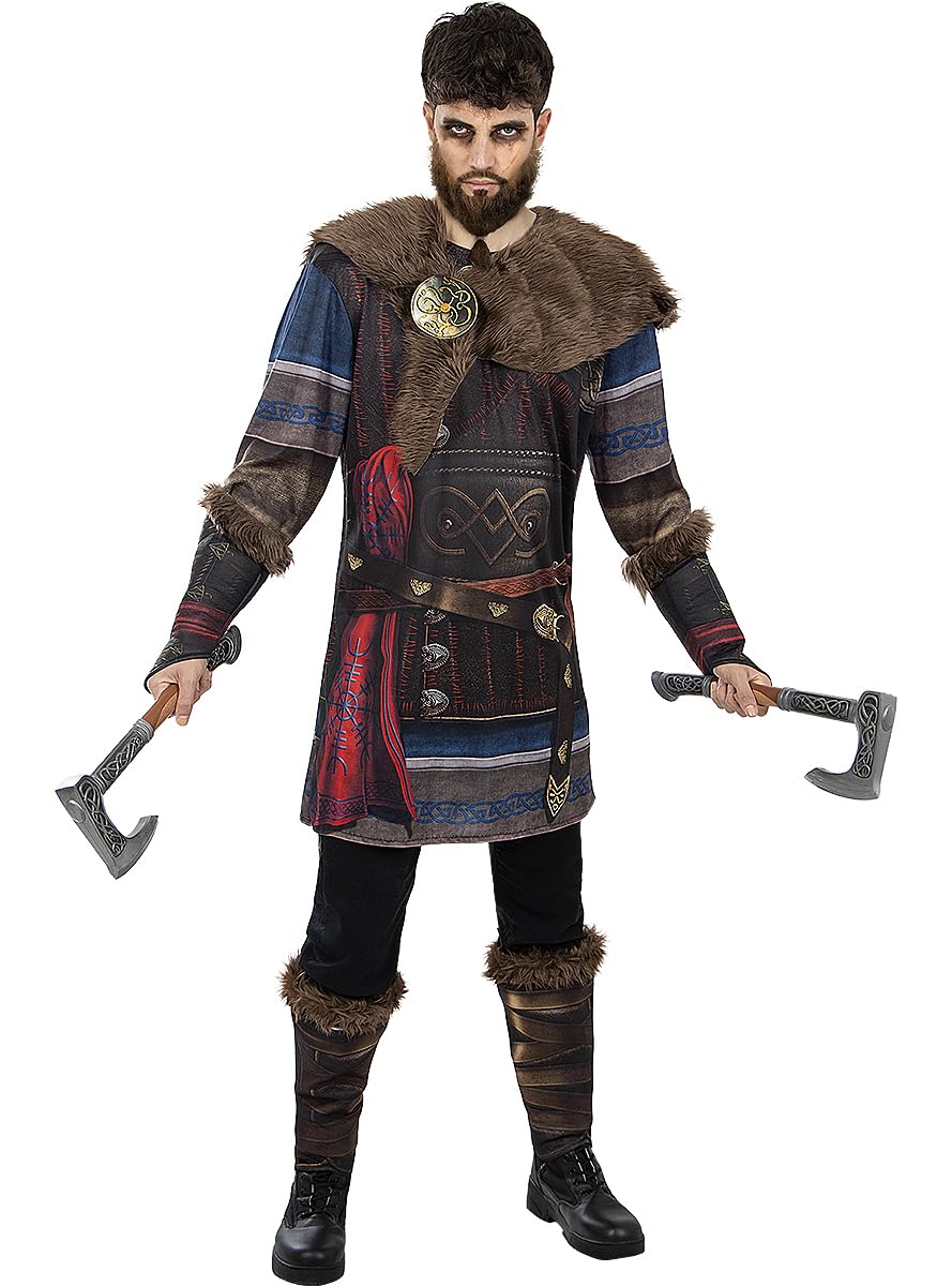 Funidelia | Assassin's Creed Valhalla Axt für Herren und Damen Games, Assassin's Creed - Zubehör für Erwachsene, Zubehör für Kostüm - Braun