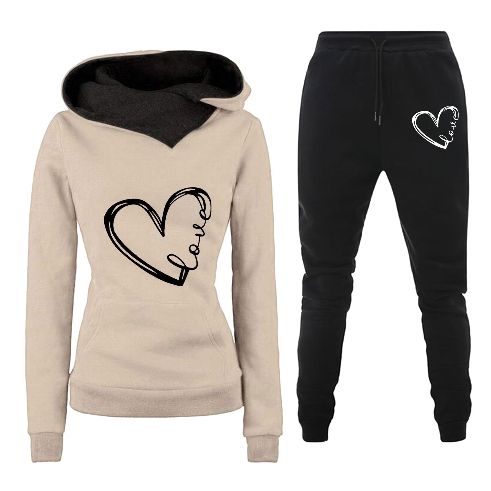 Conjunto de pantalones para mujer de 2 piezas, estilo holgado Y2K