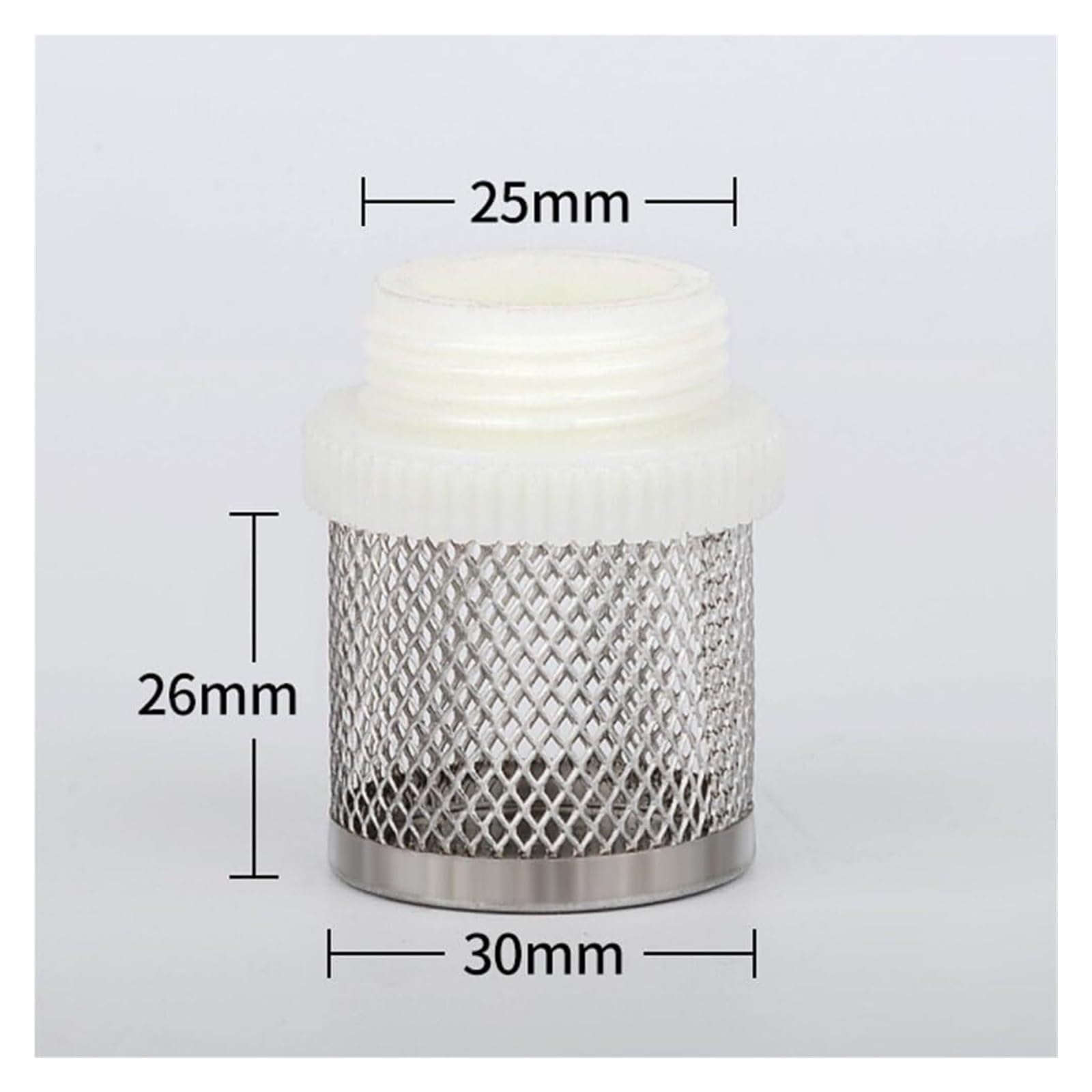 1 filtro de malla de acero inoxidable para riego de jardín y acuario de 3/4 pulgadas, filtro de manguera de agua para tanque de peces, eliminación eficaz de escombros