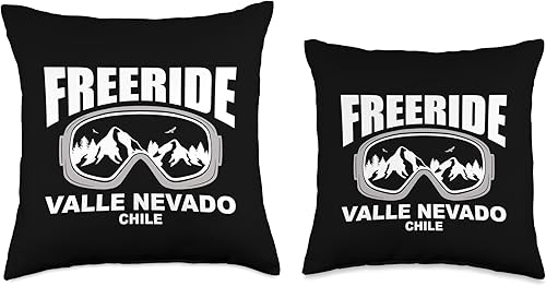 Miniatura 3 de Freeride Valle Nevado by Vertical Blue Designs Freeride Valle Nevado Chile - Almohada (18 x 18 pulgadas), multicolor
