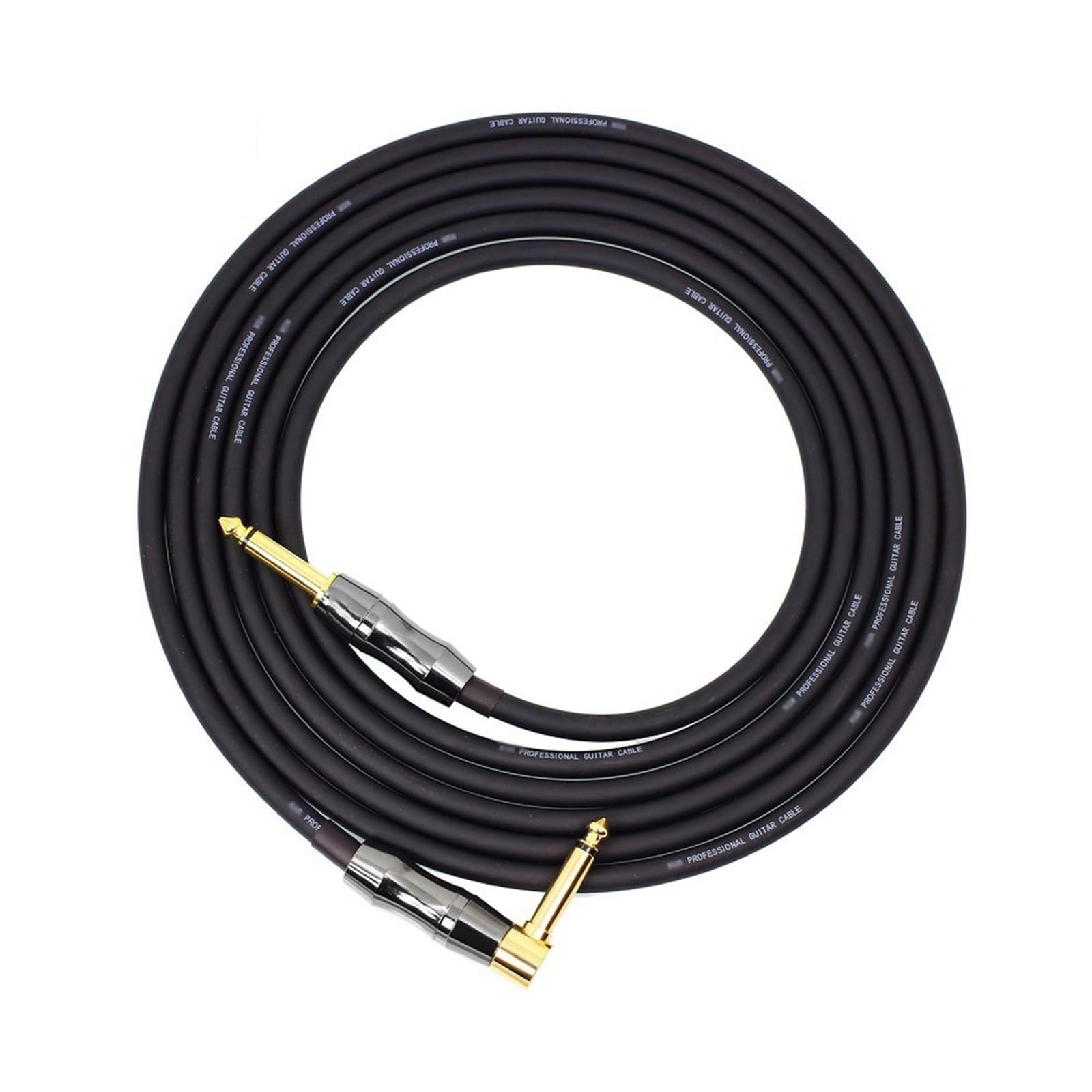 kabel audio do gitary Złącze Kabla Audio Gitary 20 AWG Prosto Do Wtyczki Kątowej Instrument Redukcja Szumów Ekranowany Kabel Gitarowy (Color : Right Angle 6M)