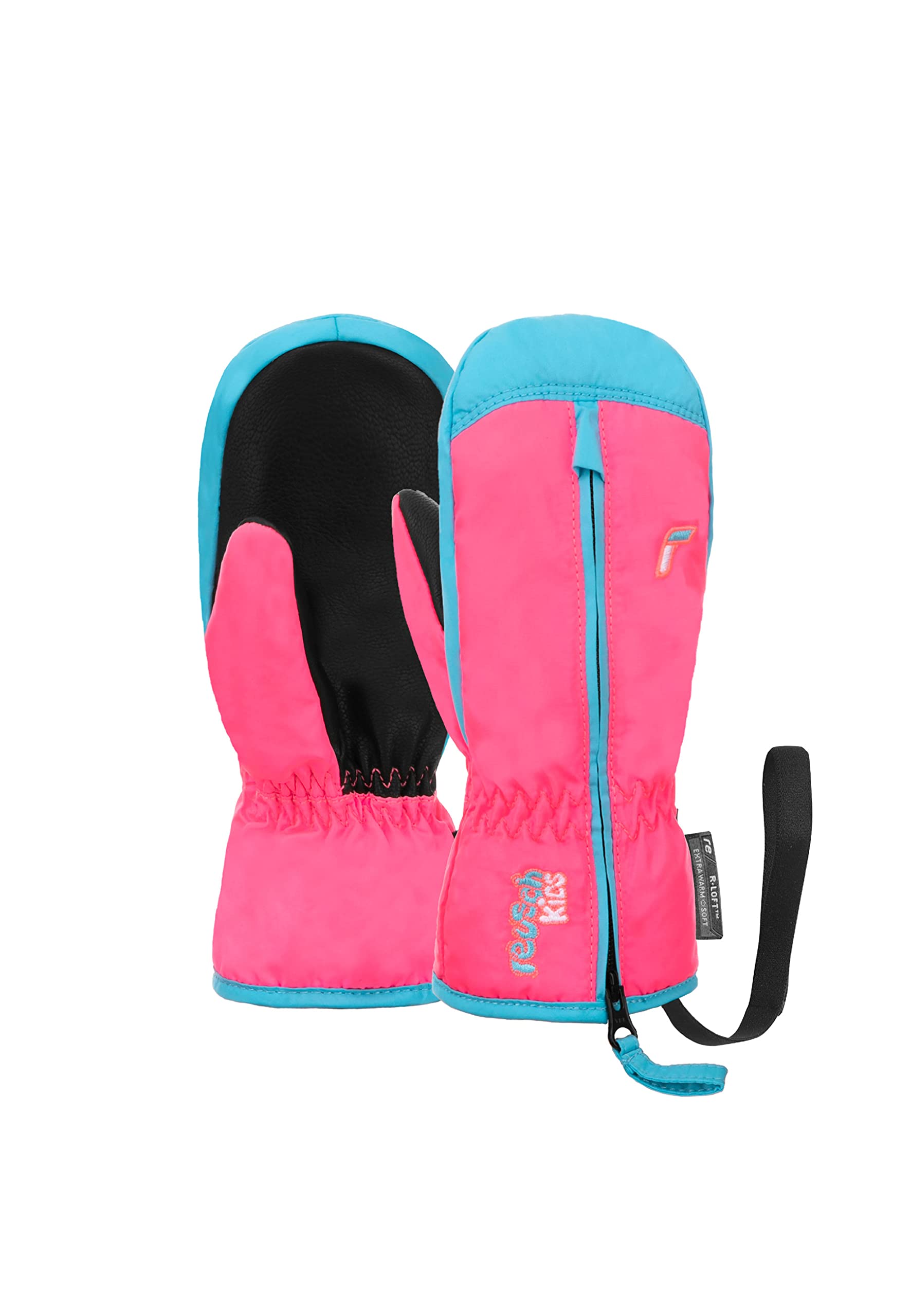 Reusch Ben Mitten extra warme und weiche Fausthandschuhe Winterhandschuhe Fäustlinge Kinder Babys Kleinkinder Mädchen und Jungen mit einem Reißverschluss