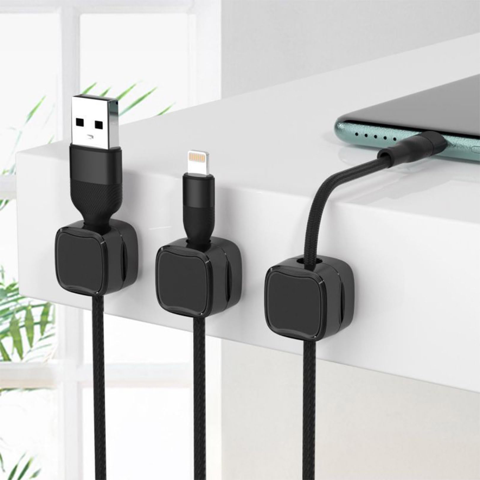 Kabelhalter Selbstklebend,Kabelclips für Kabelmanagement,Kabel Clips