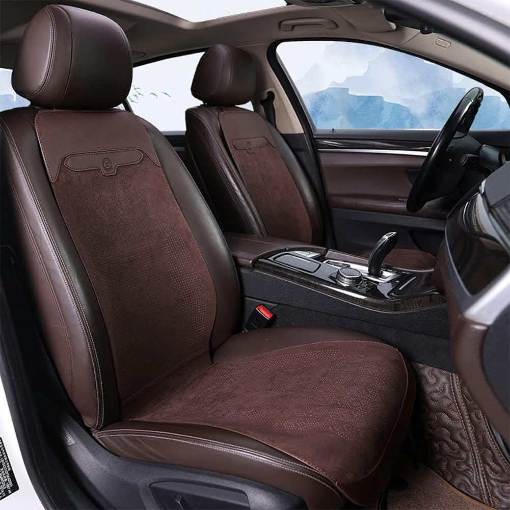 HYQHYX car seat Cushions for Driving Ultra-Thin Car Seat Cushion Wear-Resistant Comfortable Breathable Seat Cushion Tailbone Pain Relief Various Styles(Color:Black 1 seat,Size:)