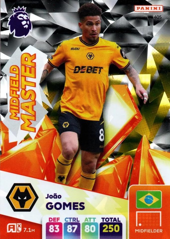 Panini Premier League 2024 2025 Joao Gomes Midfield Master Trading Card