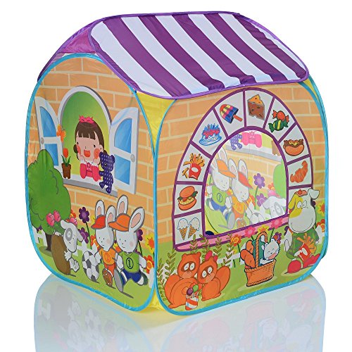 LCP Kids PopUp Tienda Jugar para niños Marcado y 100 Bolas para casa y Exterior Plegable