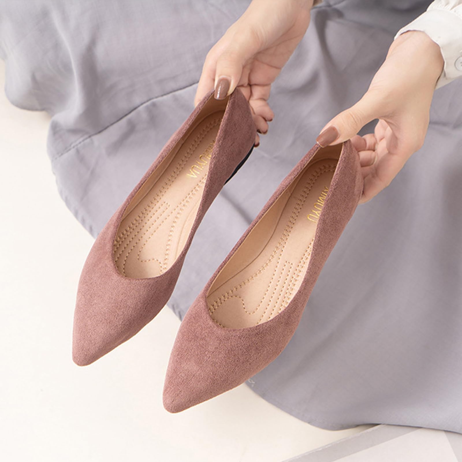 Scarpe Basse Donna Slip On Ufficio Casual Stile Quotidiano