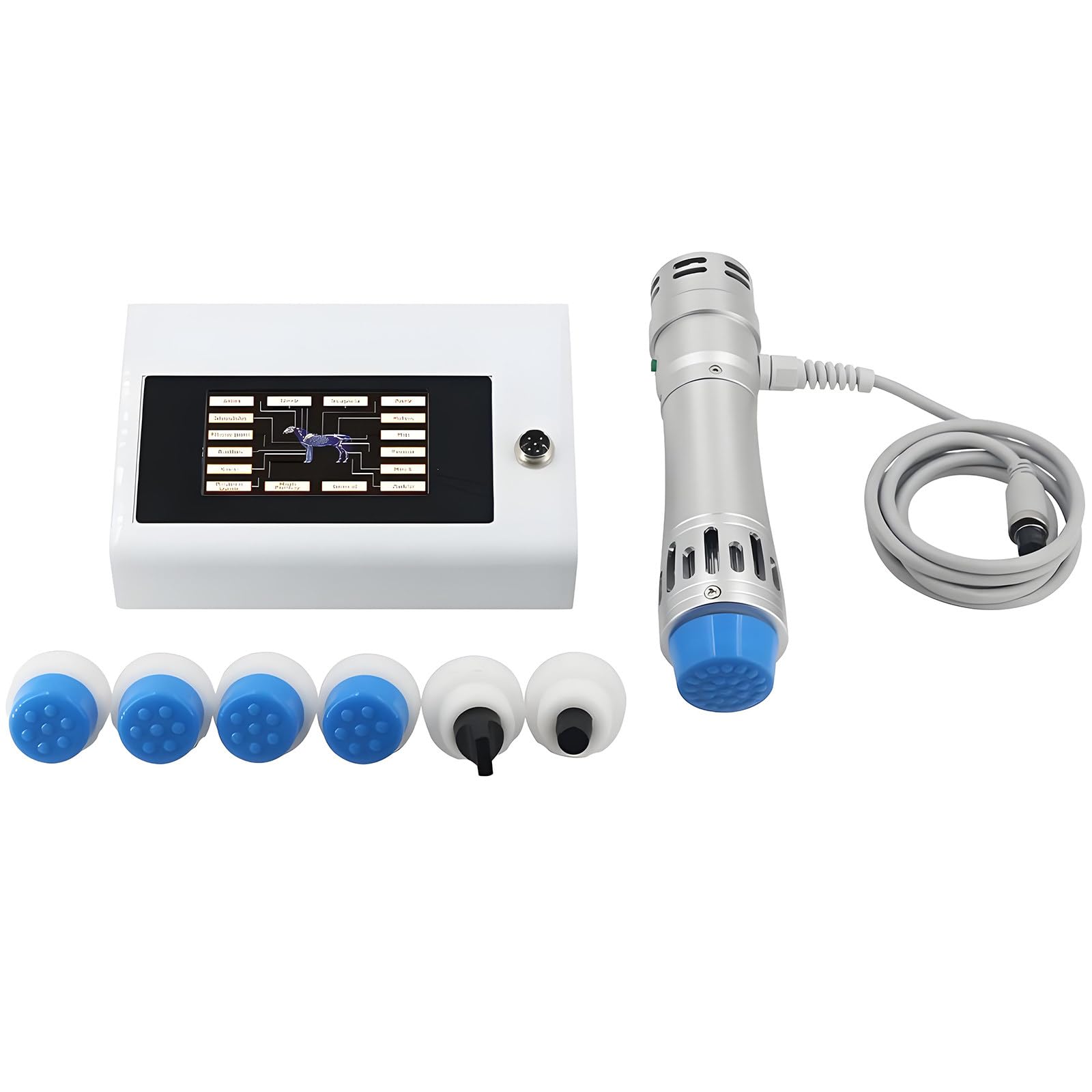 HuanSebesity Deep Tissue Shockwave for Horses,Premium Equine Shockwave Therapy Machine Veterinary Extracorporeal Device,For Horse Ligament Injury and Body Pain Relief