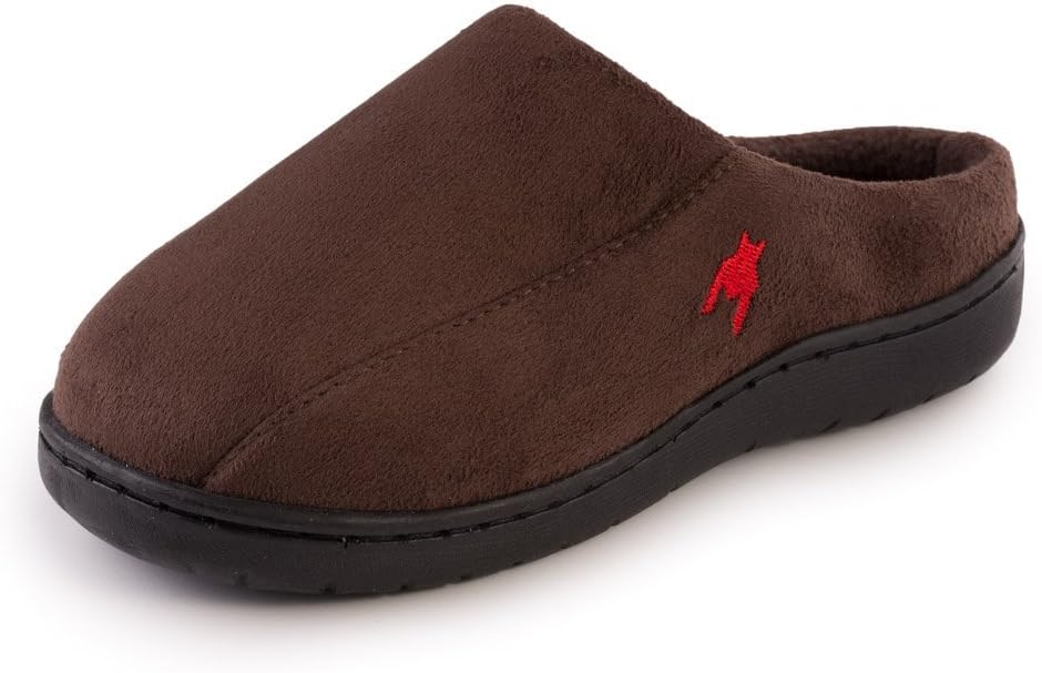 Beyond boys" Boys New Suade, Comfortable and Relaxing Slip-on Clog Slippers (12-13 Little Kid, Brown)