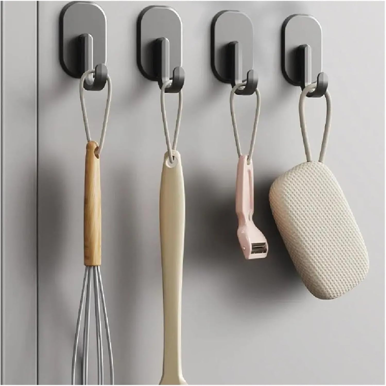 2/3/4 Pcs Heavy Duty Magnetic Hooks，Compatible for Refrigerator Key Towel Storage Holder Bathroom Hangers Home Kitchen(4PCS)
