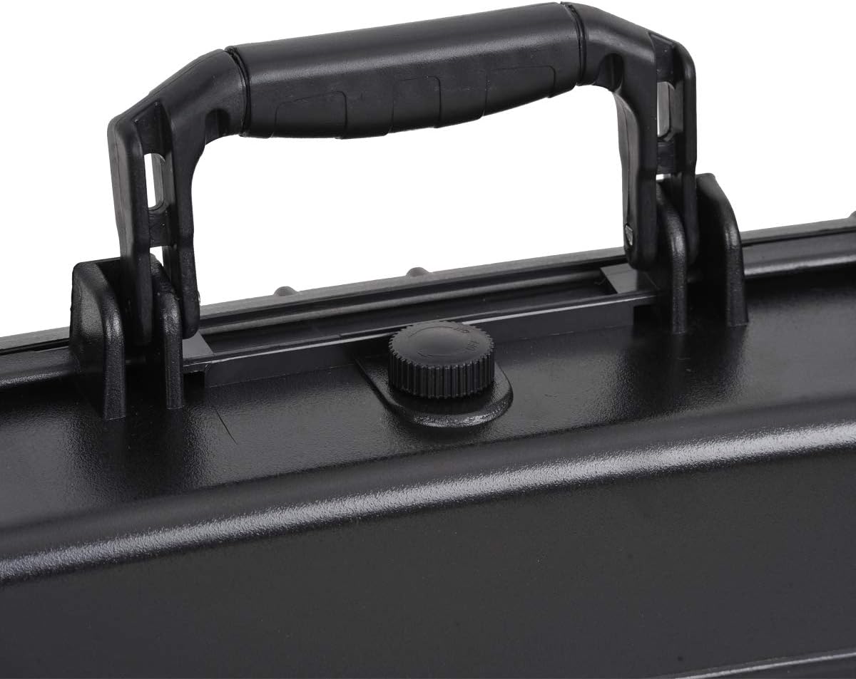 MEIJIA Portable Waterproof Protective Case,Hard Camera Case,Customized Fit Foam Inserted, Elegant Black,Fit for Camera, Equipments, Lens,Drones(Black)