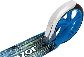 'Razor A5 Lux Kick Scooter - Large 8'' Wheels, Foldable, Adjustable Handlebars, Lightweight, for Riders up to 220 lbs'