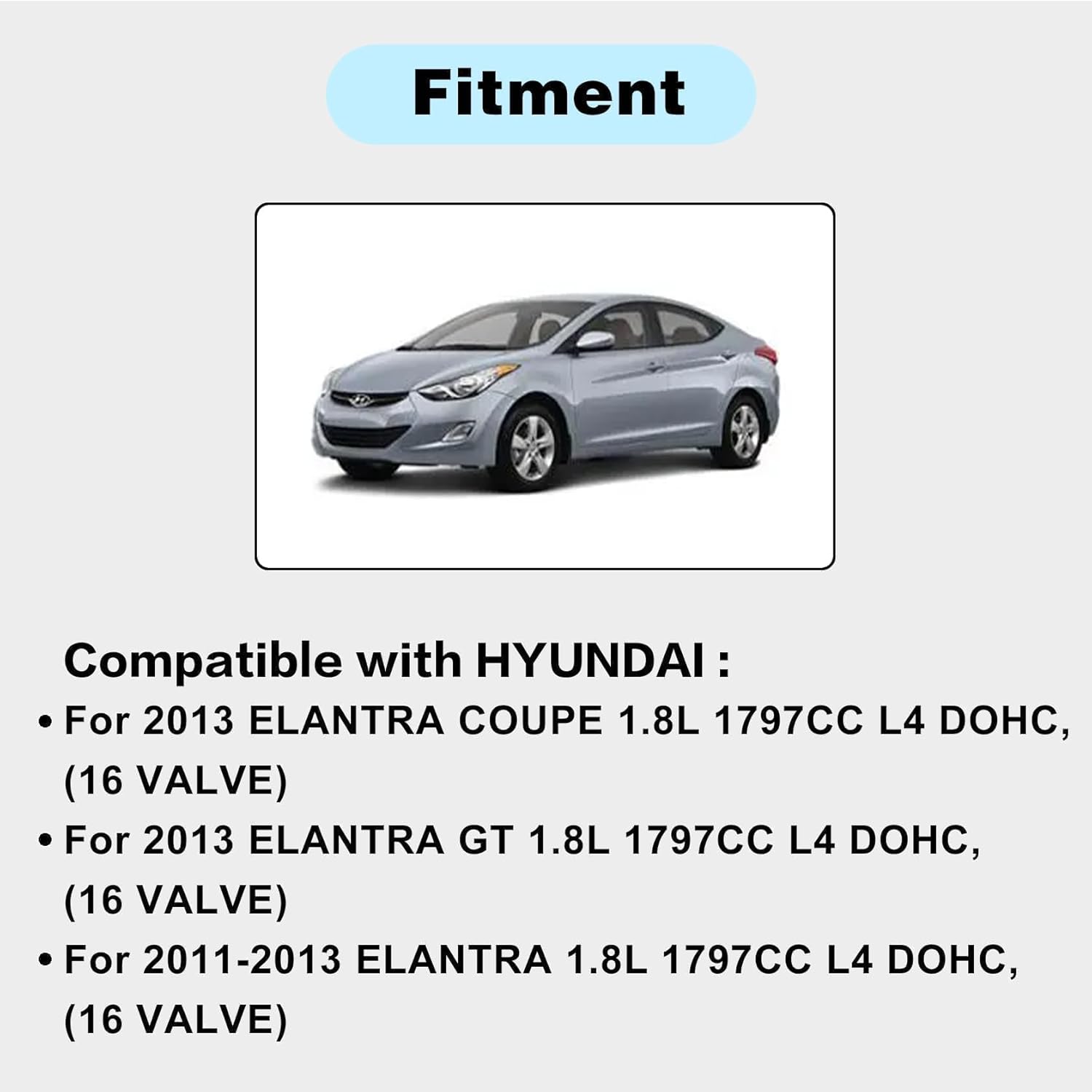 FZJDSD Timing Chain Kit 244302E000 Compatible with Hyundai Elantra 1.8L 2011-2014 Compatible with Kia Soul 2.0L L4 Engine 2012 2013# 243212E000 244102E000 244202E000