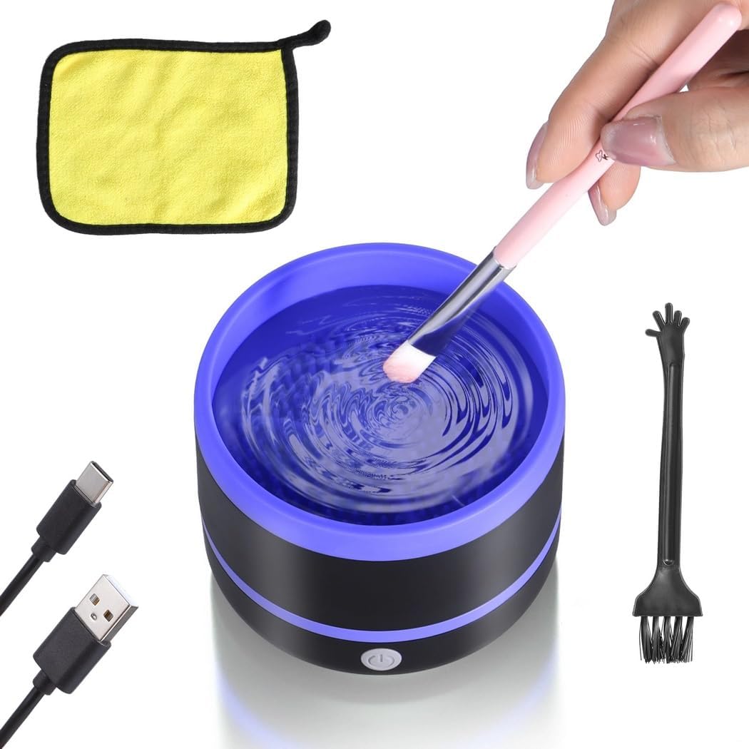 Generic Brushes Electric Paint Cleaner, Machine Makeup Brush Clean, Clean Coetic Brushes Tool, Convenient Brush Cleaner for Oil, Acrylic, Gouache, Watercolor Painting