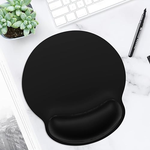 Miniatura 6 de ITNRSIIET Alfombrilla para mouse, paquete de 2 alfombrillas para mouse con reposamuñecas, alfombrillas de mouse para mouse inalámbricas,