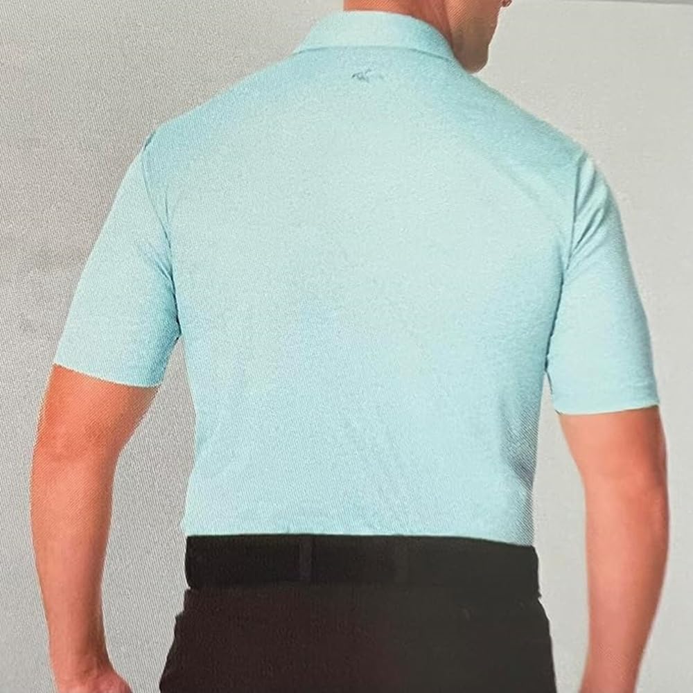 Greg Norman Men's Performance Golf Polo (Green Sea, L)