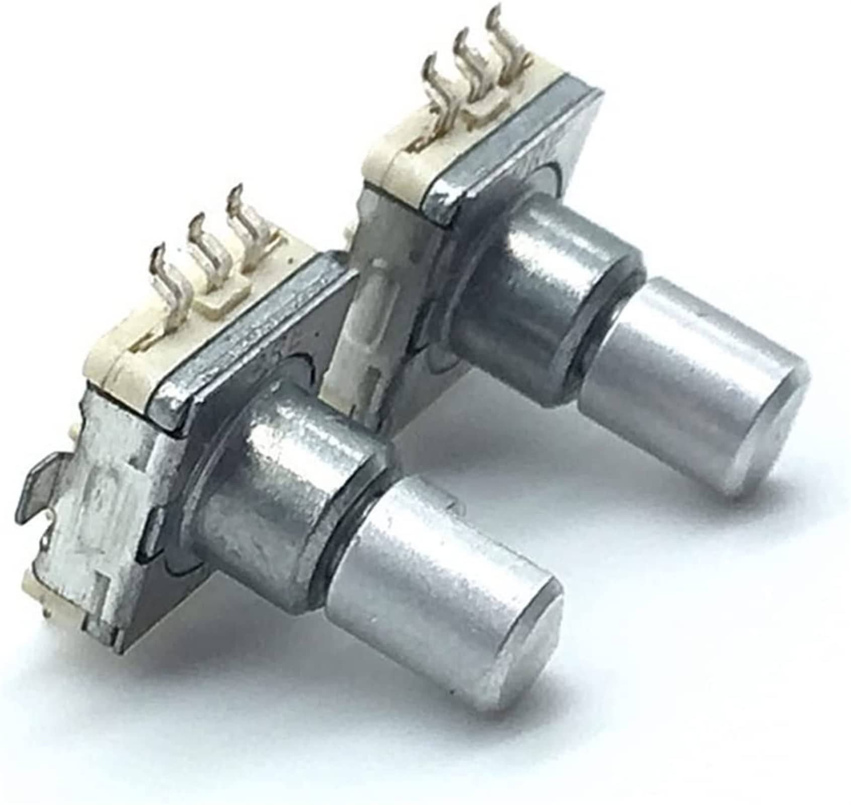 Encodeur rotatif 5 pièces EC11, interrupteur à bouton-poussoir, 30 positions, 5 broches, Type SMD, longueur de la poignée 12.5mm, demi-arbre ElectronicSwitch
