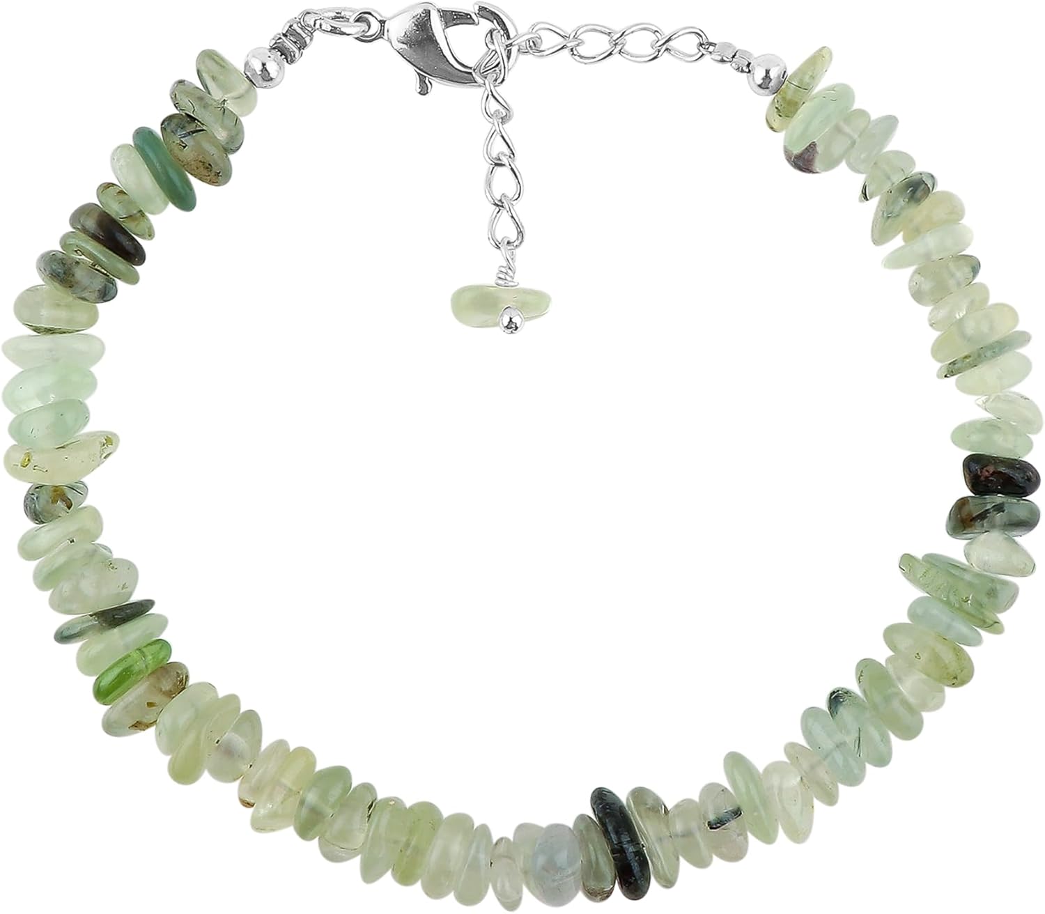 AAA Grade Natural Gemstones Uncut Chips Beads Bolo Bracelet, Polished Nuggets Stones, Handmade Boho Jewelry, Wicca & Reiki Healing Crystals, Christmas Gift for Women, 10inch