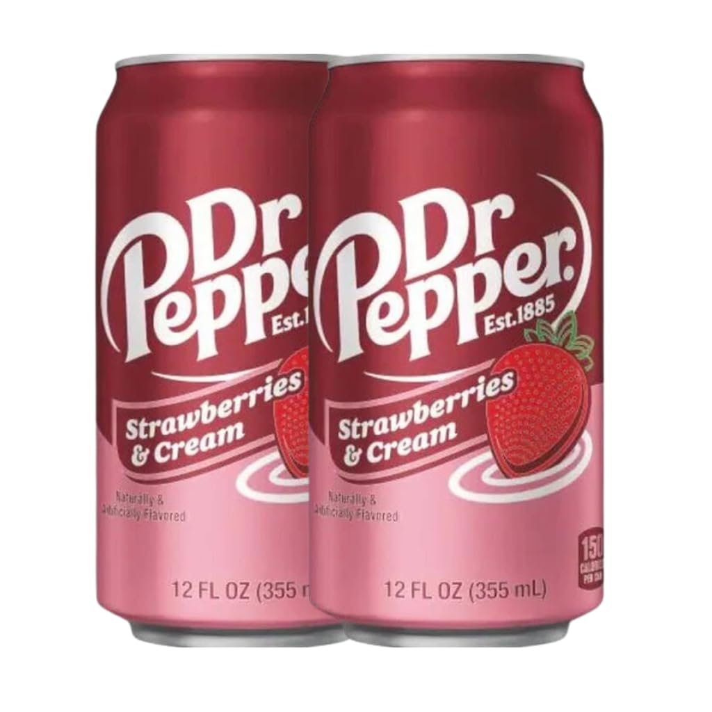 Dr. Pepper Strawberries & Cream – 2er-Pack 355ml-Dosen
