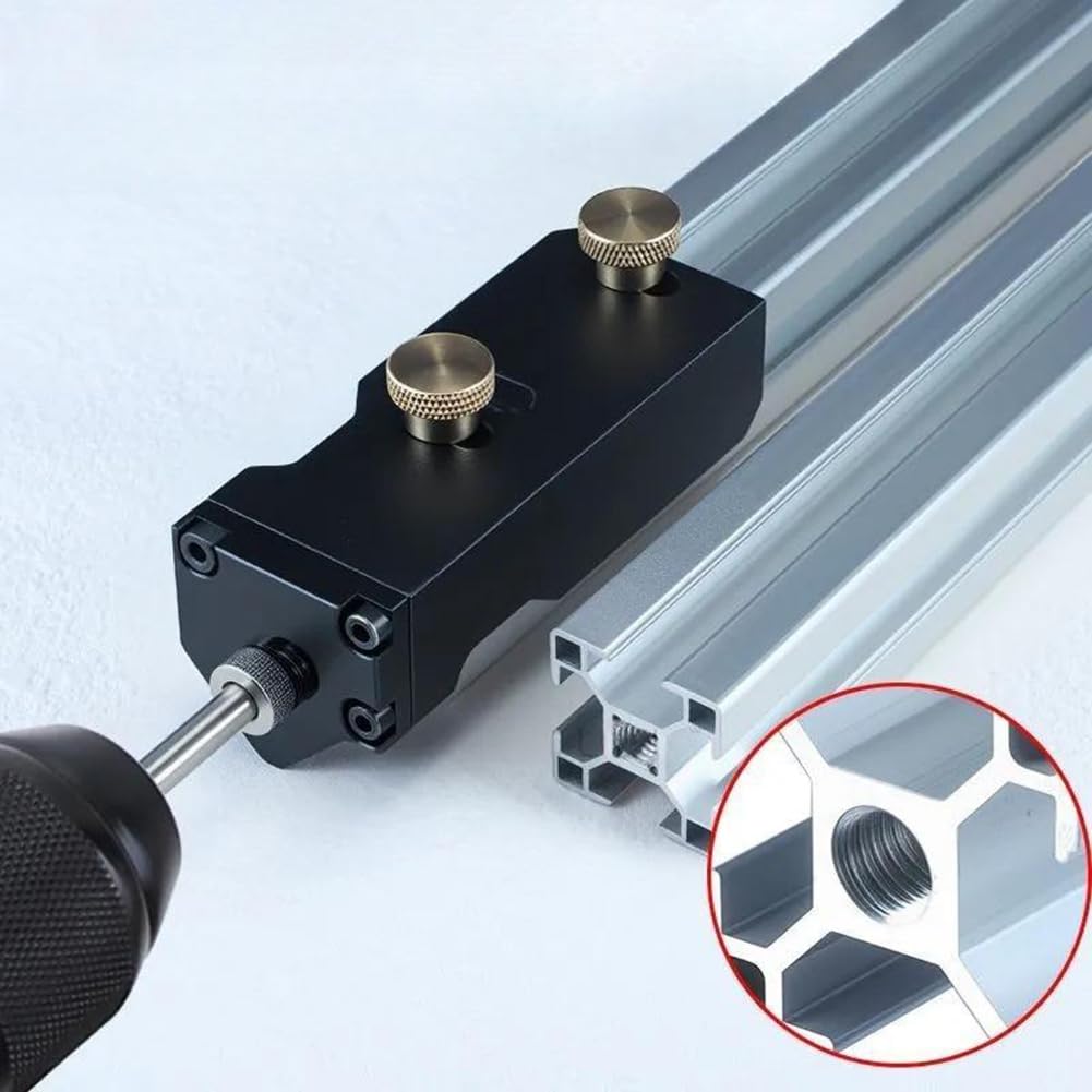 Plantilla Ajustable de Roscado de Perfiles de Aluminio para Bricolaje y Accesorios Domésticos