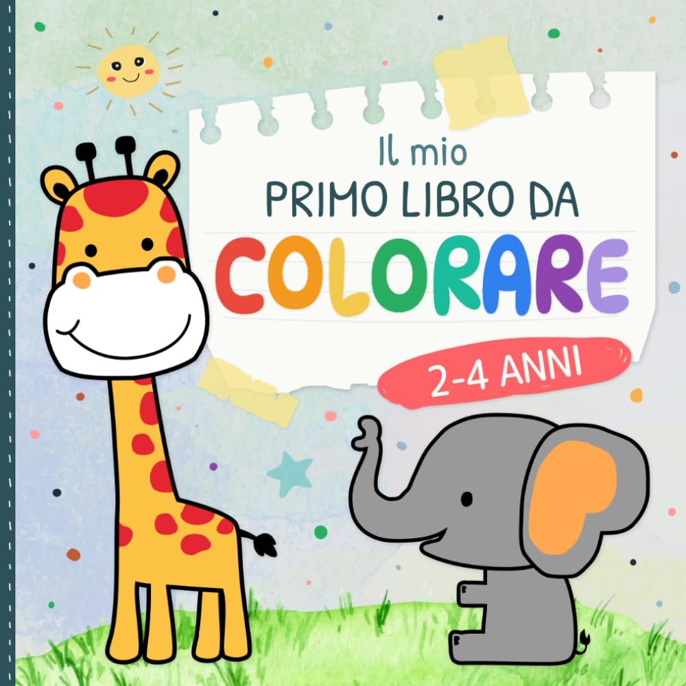 Il mio primo libro da colorare 2-4 anni: 55 disegni semplici per bambini piccoli