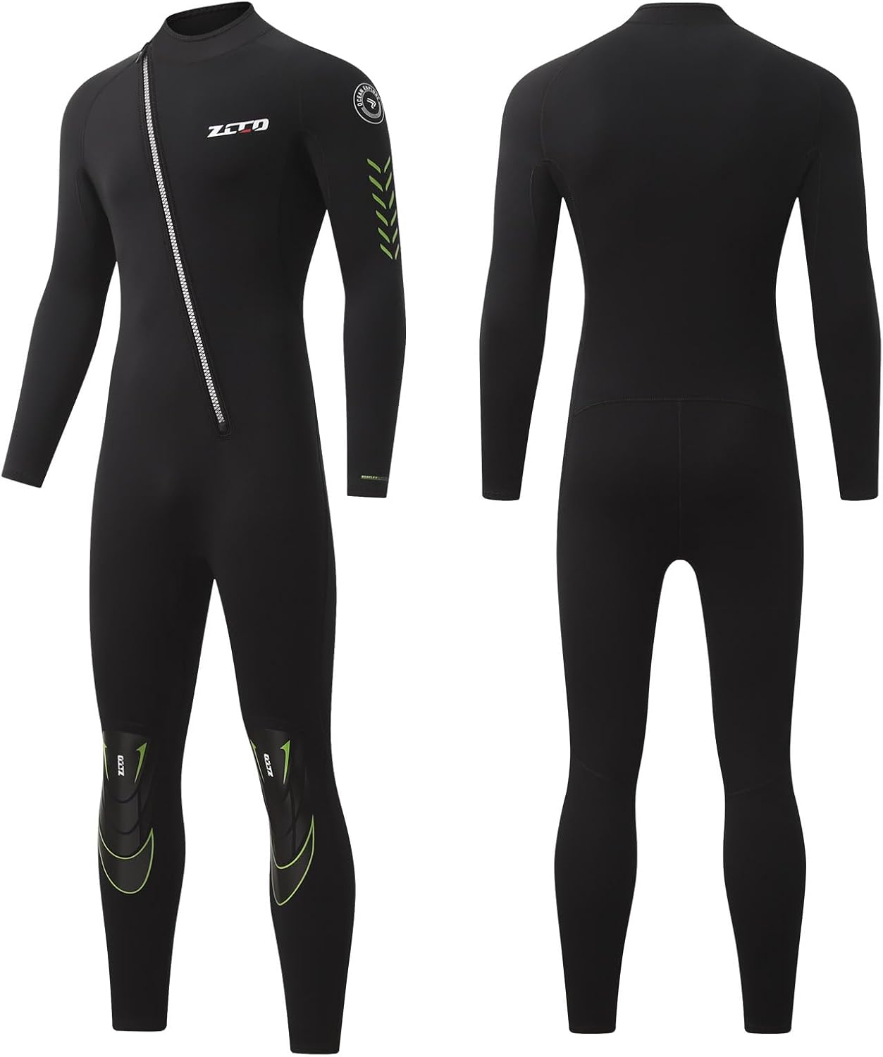 Skyone 1.5MM Neoprene Wet Suits for Men Women, Front Zip Wetsuit Full Body Scuba Suit, One Piece Long Sleeve Diving Suit Warm for Surfing Snorkeling Swimming Kayaking