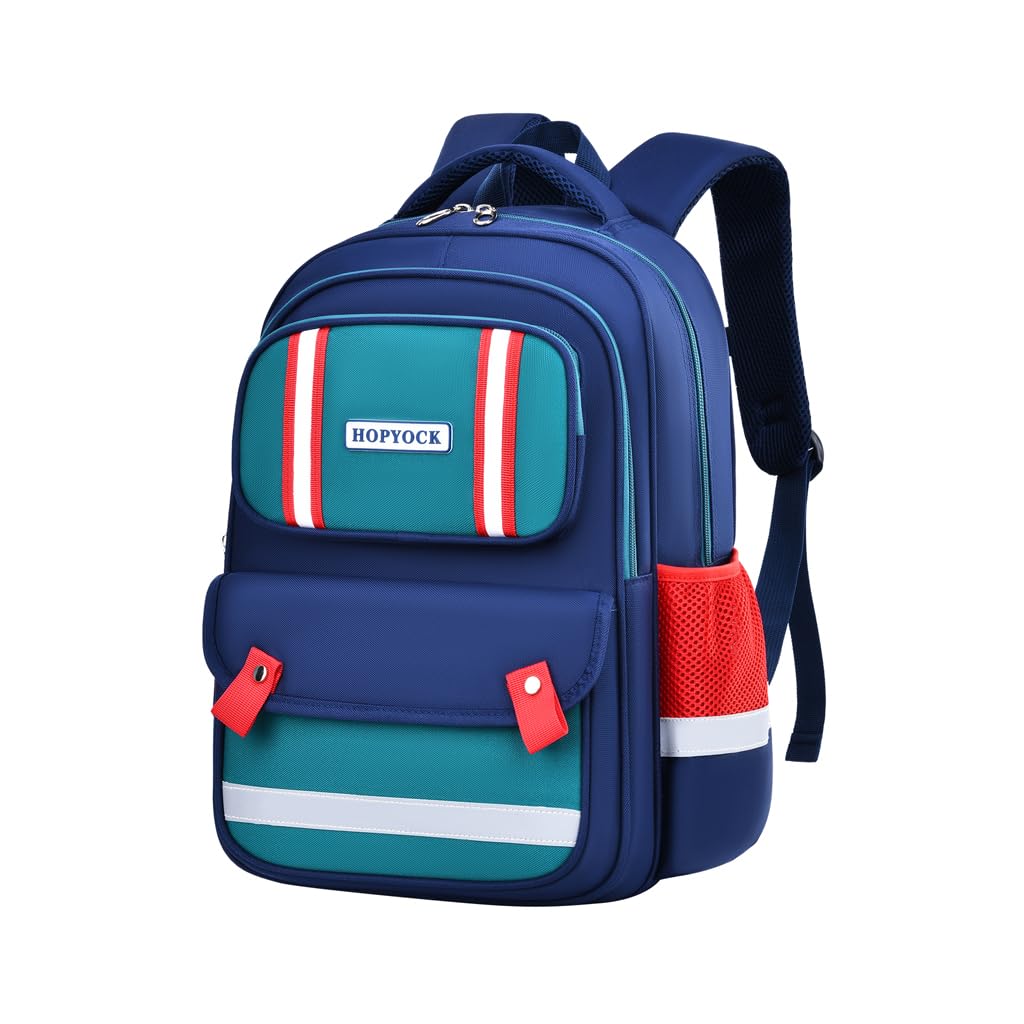 Hopyockschool Bags For Boys Girls Kids Multi Pocket Unisex