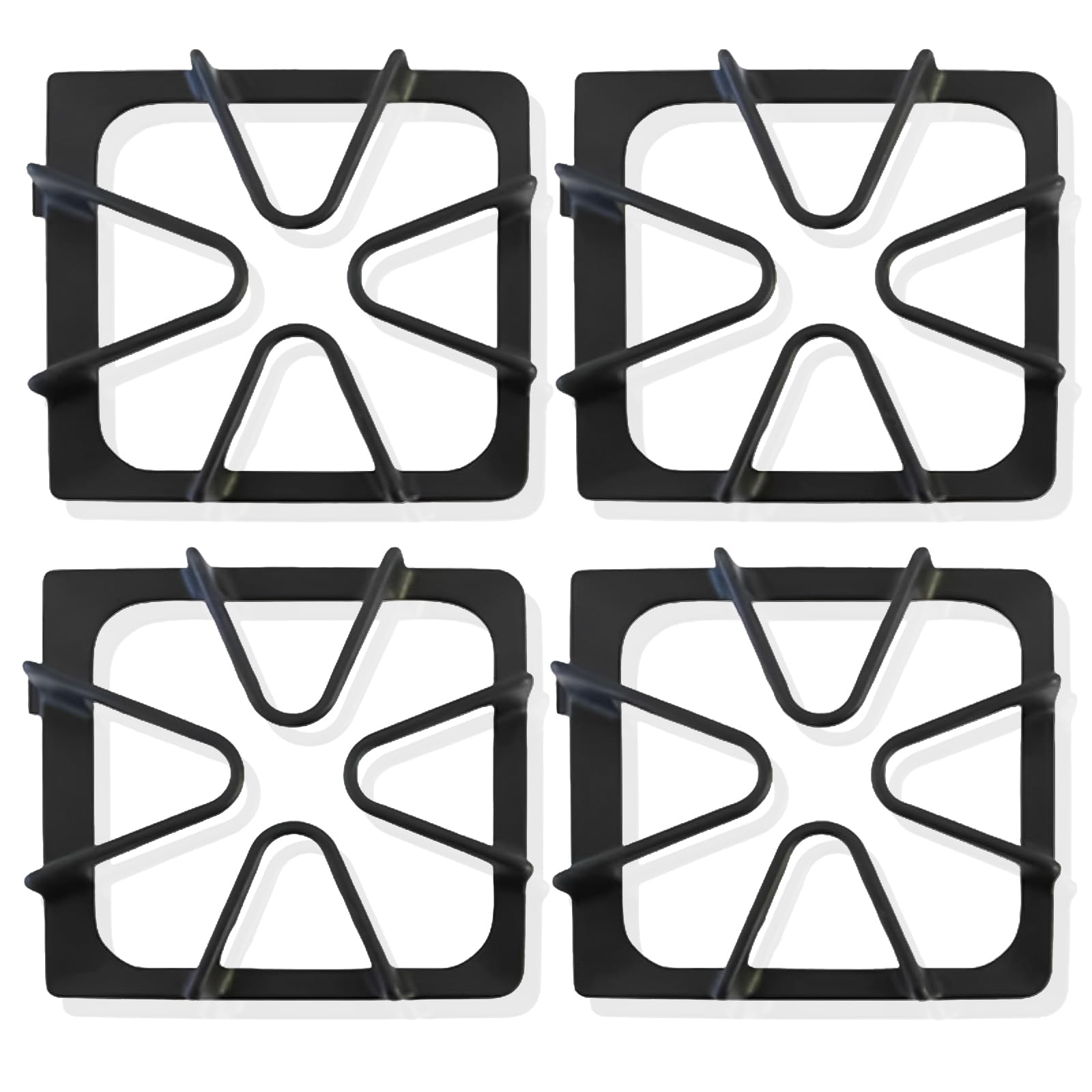 W10447925 Burner Grate Compatible With Amana, Ken-more, May-tag Whir-lpool Range stoves, Gas Stove Burner Grates, Replacement for W10447925, WPW10447925, AP6021539, WPW10457553, WP8522858 ect. 4 pcs