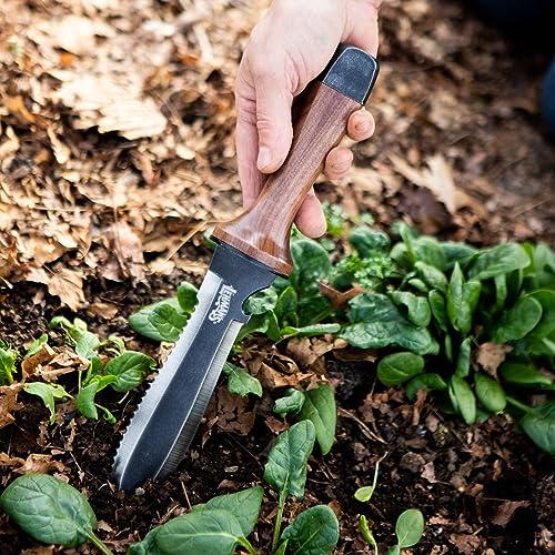 Cuchillo de Jardín Hori Hori con Doble Filo y Mango de Madera miniatura 6