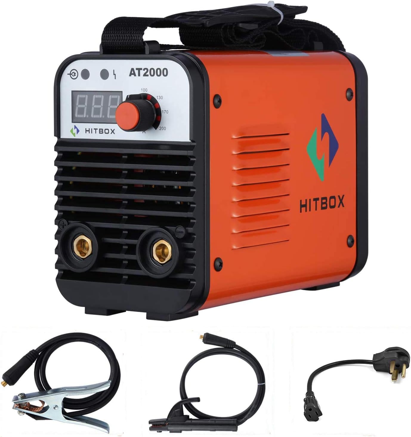 Dual Volt ARC Welding Machine Rod Stick 110/220V Mini Portable Inverter Welder AT2000 HITBOX - - 