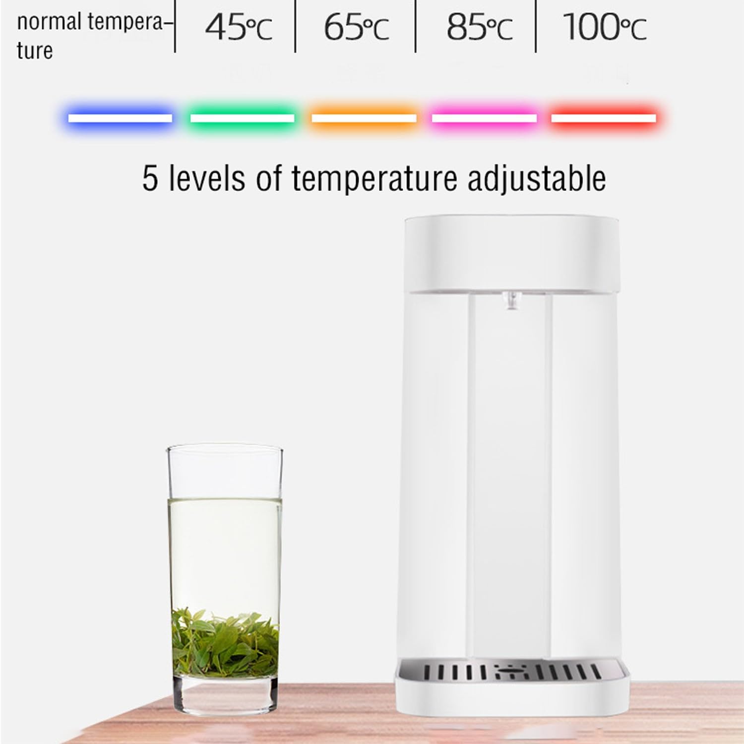 aquaserviceMini tanque de agua pequeño para el hogar, calefacción instantánea de un segundo, cinco niveles de temperatura ajustable, capacidad de 2L