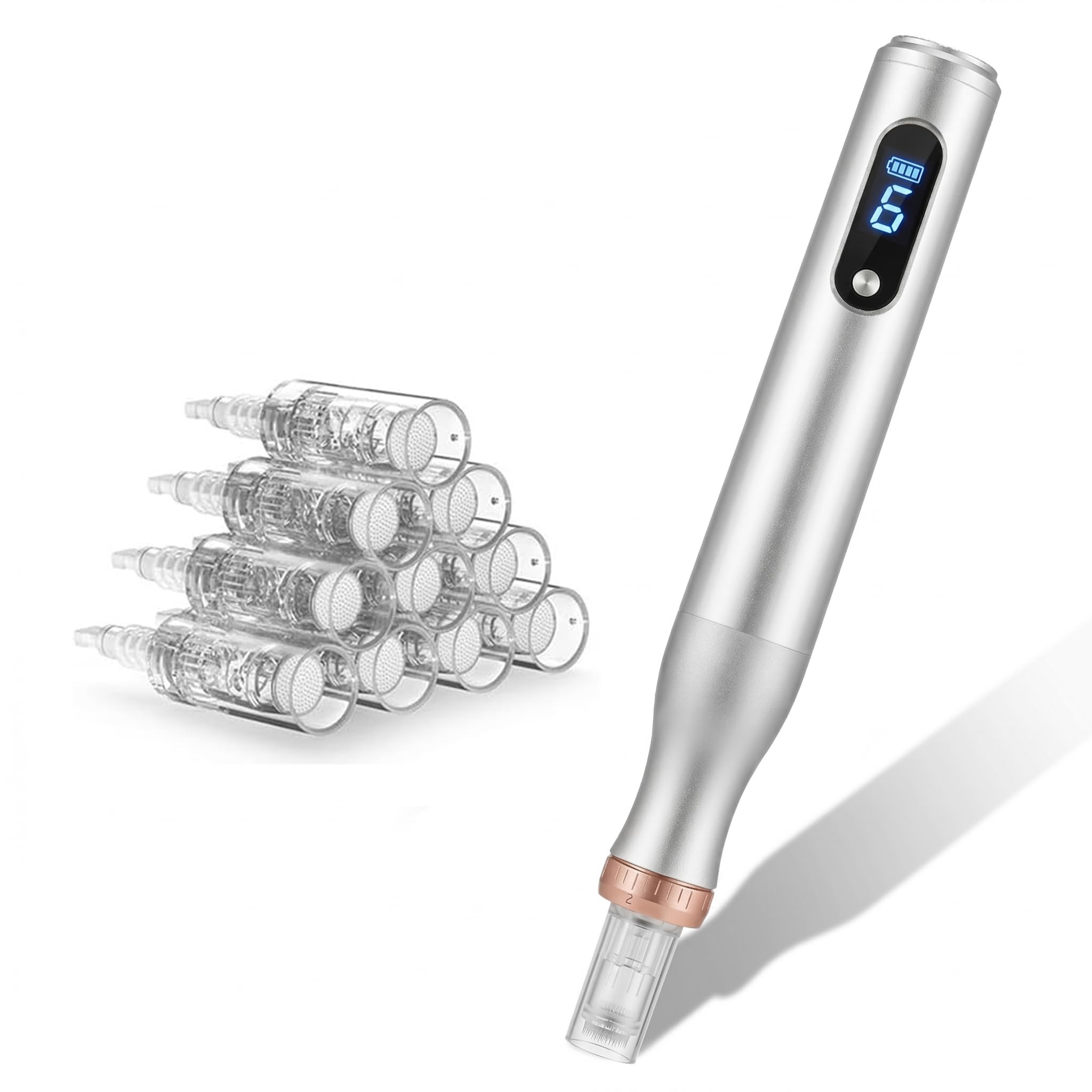 Microneedling Pen for Home Use,Microneeding Derma Roller Pen for Women Men - Micro Needle Roller Pen for Skin Tools