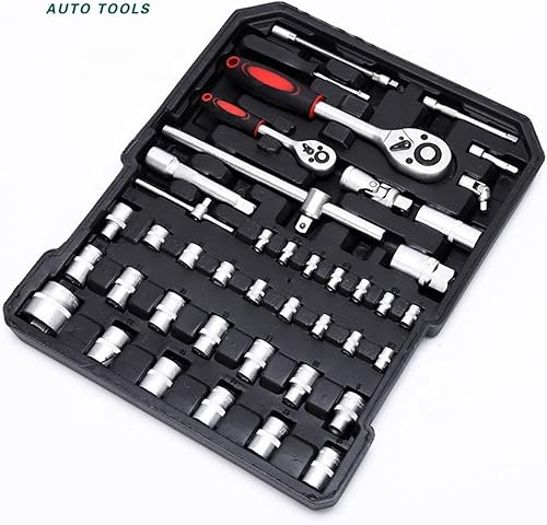 Miniatura 5 de ORDALI Herramienta de reparación de vehículos 187 piezas kit de herramientas de aluminio maleta juego de combinación de herramientas portátiles para