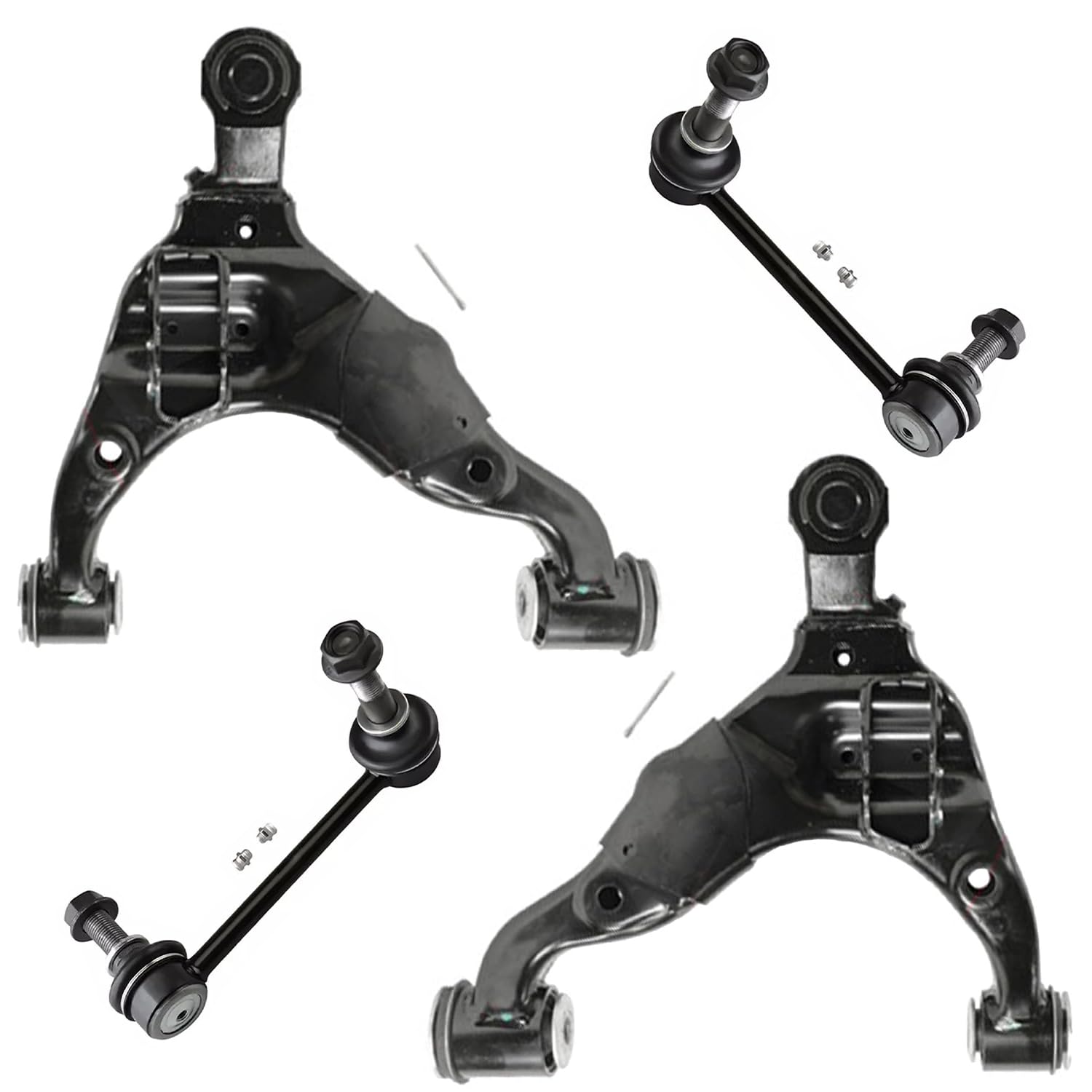 Detroit Axle - Front End Control Arms Kit for Toyota 2016-2023 Tacoma, 2 Lower Control Arm with Ball Joints 2 Stabilizer Sway Bars 2017 2018 2019 2020