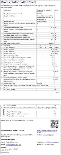 PHILIPS Evnia 34M2C6500AM - Monitor curvo OLED WQHD da 34 pollici, 175 Hz, 0,03 ms, FreeSync Premium Pro, G-Sync comp., HDR400 (3440x1440, 2x HDMI, DisplayPort, USB Hub) grigio scuro - Monitor - Immagine 15